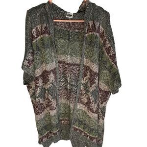 Tokyo Darling size Small oversized short sleeve sweater green